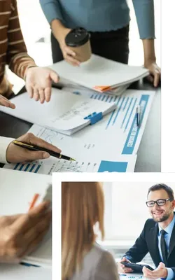 Un equipo de una agencia de recursos humanos que está haciendo varios trámites al mismo tiempo